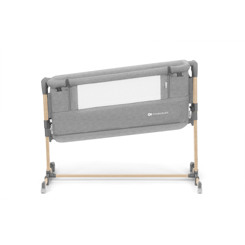 Приставне ліжечко-колиска Kinderkraft Neste Grow Light Grey Full Wood KCNEGR00LGR000W