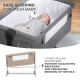 Приставне ліжечко-колиска Kinderkraft Neste Grow Beige KCNEGR00BEG0000