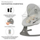 Крісло-гойдалка Kinderkraft Lumi 2 Light Grey KBLUMI02LGR0000