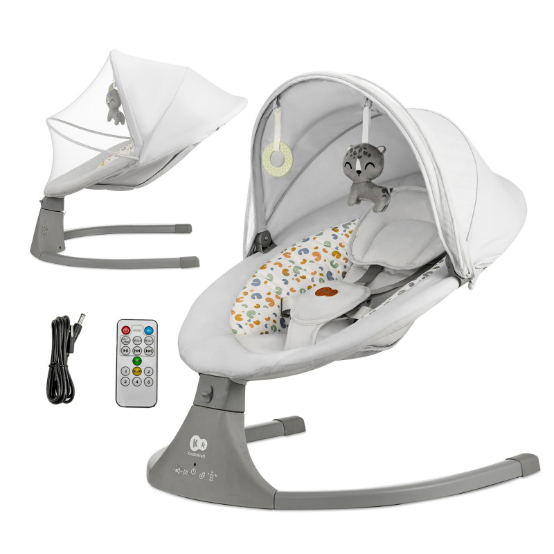 Крісло-гойдалка Kinderkraft Lumi 2 Light Grey KBLUMI02LGR0000