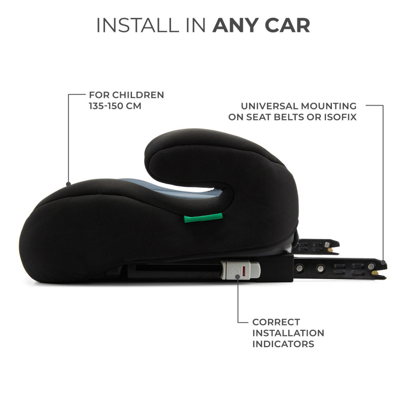 Автокрісло-бустер Kinderkraft i-Boost Black KCIBOO00BLK0000