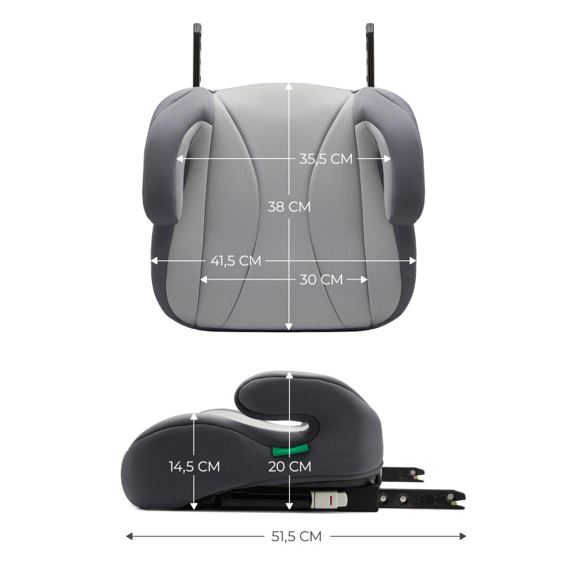 Автокрісло-бустер Kinderkraft i-Boost Grey KCIBOO00GRY0000