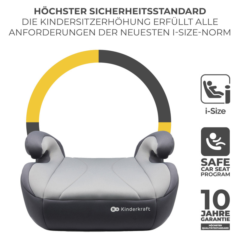 Автокрісло-бустер Kinderkraft i-Boost Grey KCIBOO00GRY0000