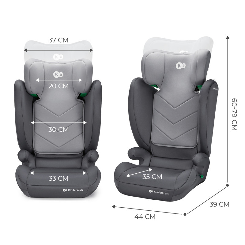 Автокрісло Kinderkraft i-Spark Grey KCISPA00GRY0000