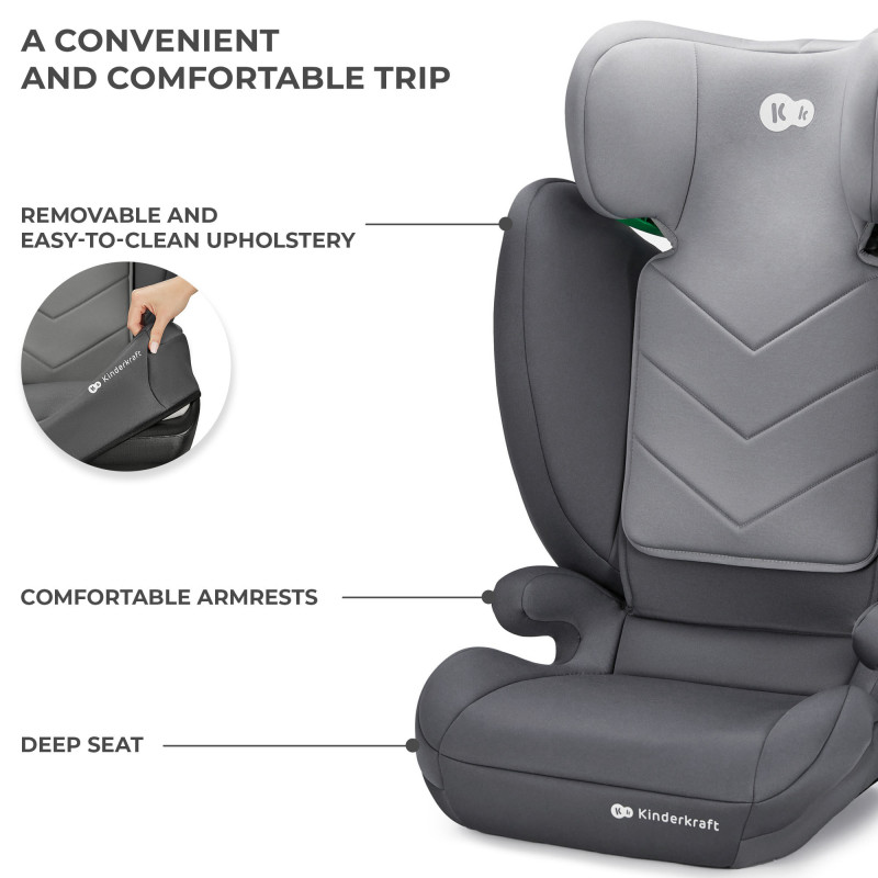 Автокрісло Kinderkraft i-Spark Grey KCISPA00GRY0000