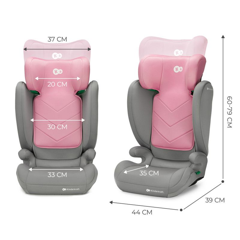 Автокрісло Kinderkraft i-Spark Pink KCISPA00PNK0000