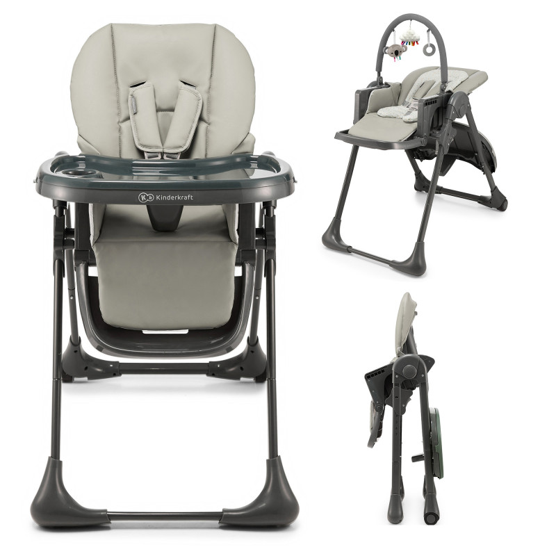 Стільчик для годувння Kinderkraft Tummie Grey KHTUMM00GRY0000