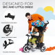 Триколісний велосипед Kinderkraft Aston Happy Shapes KRASTO00HAP0000