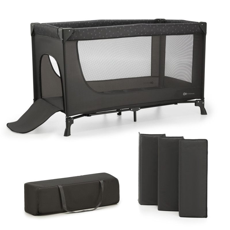 Ліжко-манеж Kinderkraft Joy Light Grey KLJOYLIGRY00000