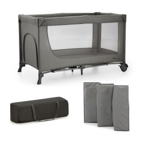 Ліжко-манеж Kinderkraft Joy 2 Dark Grey KLJOY02DGR00000