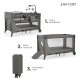 Ліжко-манеж з пеленатором Kinderkraft Joy 2 Dark Grey KLJOY02DGR000AC