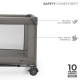 Ліжко-манеж з пеленатором Kinderkraft Joy 2 Dark Grey KLJOY02DGR000AC