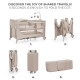 Ліжко-манеж з пеленатором Kinderkraft Joy 2 Beige KLJOY02BEG000AC