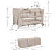 Ліжко-манеж з пеленатором Kinderkraft Joy 2 Beige KLJOY02BEG000AC