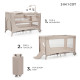 Ліжко-манеж з пеленатором Kinderkraft Joy 2 Beige KLJOY02BEG000AC