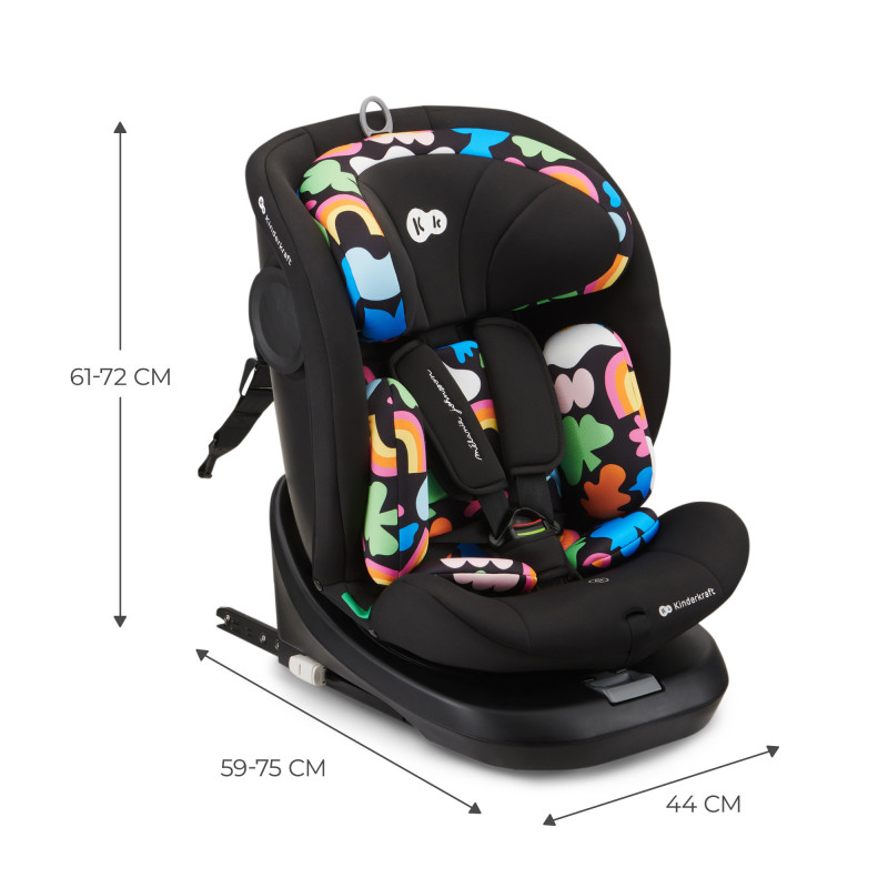 Автокрісло Kinderkraft i-Grow i-Size Happy Shapes KCIGRO00HAP0000