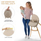 Стільчик для годування 2 в 1 Kinderkraft Fini 2 Beige KHFINI02BEG0000