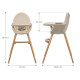 Стільчик для годування 2 в 1 Kinderkraft Fini 2 Beige KHFINI02BEG0000