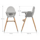 Стільчик для годування 2 в 1 Kinderkraft Fini 2 Grey KHFINI02GRY0000