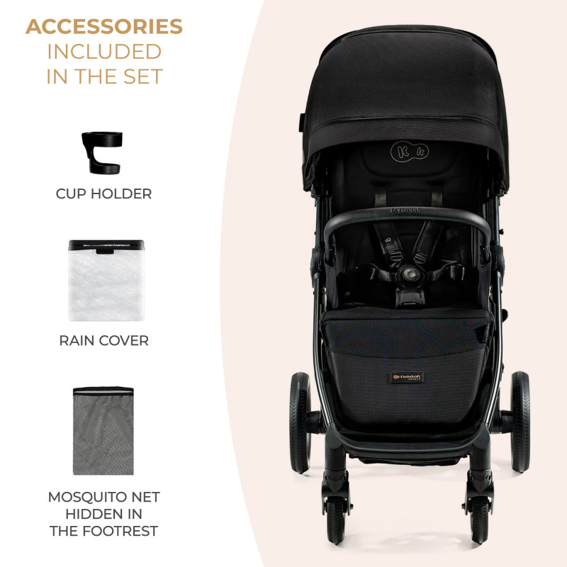 Прогулянкова коляска Kinderkraft Mitzy Ink Black KSMITZ00BLK0000