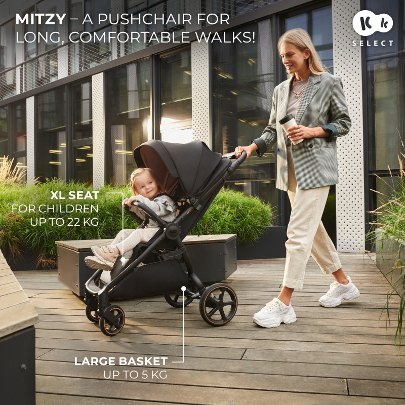 Прогулянкова коляска Kinderkraft Mitzy Ink Black KSMITZ00BLK0000