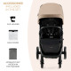 Прогулянкова коляска Kinderkraft Mitzy Linen Beige KSMITZ00BEG0000
