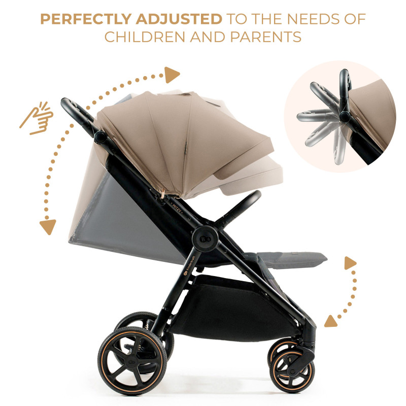 Прогулянкова коляска Kinderkraft Mitzy Linen Beige KSMITZ00BEG0000