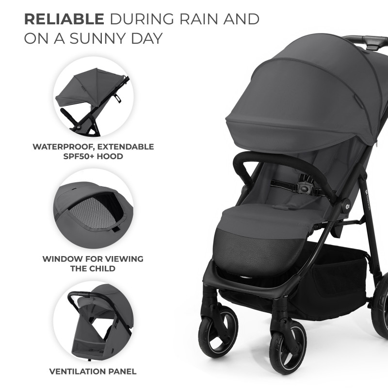 Прогулянкова коляска Kinderkraft Trig 3 Granite Grey KSTRIG03GRY0000