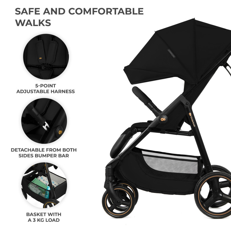 Прогулянкова коляска Kinderkraft Trig 3 Onyx Black KSTRIG03BLK0000