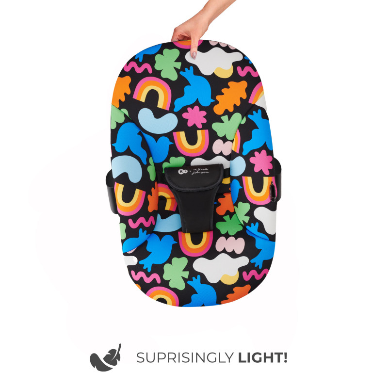 Шезлонг-гойдалка Kinderkraft Calmee Happy Shapes KBCALM00HAP0000