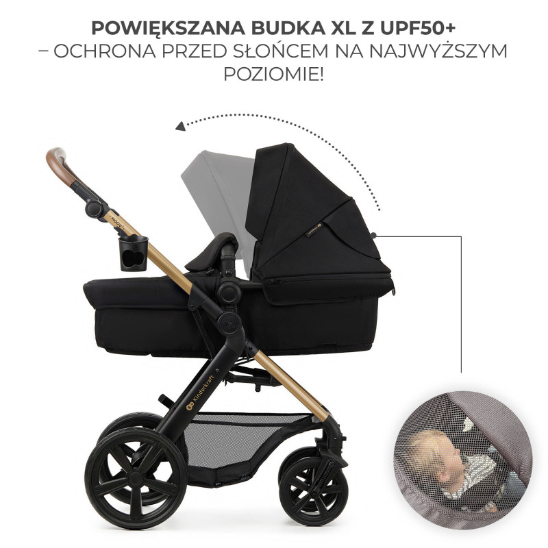 Універсальна коляска 3 в 1 Kinderkraft Moov 2 Pure Black KSMOOV02BLKEV00
