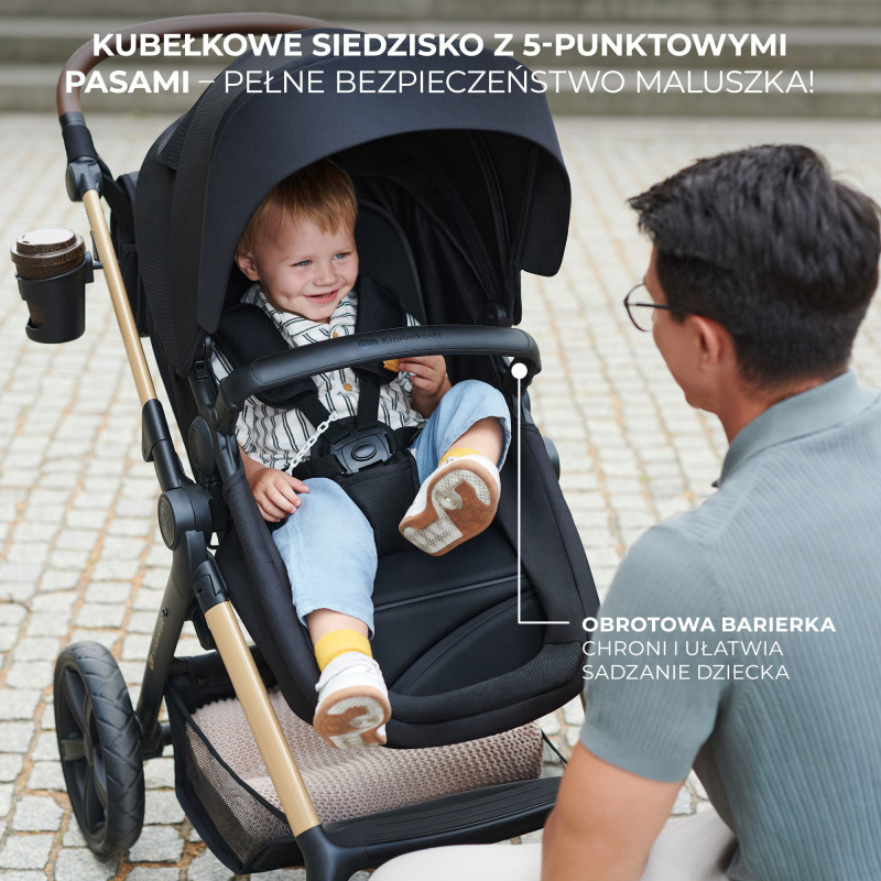 Універсальна коляска 3 в 1 Kinderkraft Moov 2 Moonlight Gray KSMOOV02GRYEV00