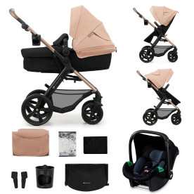 Універсальна коляска 3 в 1 Kinderkraft Moov 2 Sand Beige KSMOOV02BEGEV00