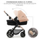 Універсальна коляска 3 в 1 Kinderkraft Moov 2 Sand Beige KSMOOV02BEGEV00
