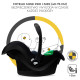 Універсальна коляска 3 в 1 Kinderkraft Moov 2 Sand Beige KSMOOV02BEGEV00
