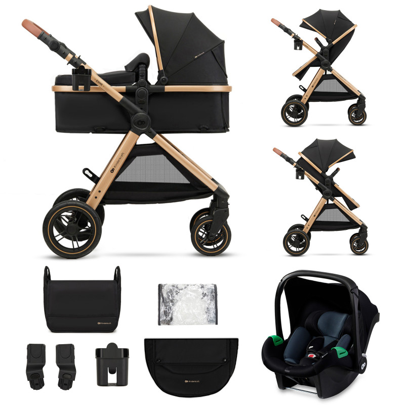 Універсальна коляска 3 в 1 Kinderkraft Esme Pure Black KSESME00BLK3000