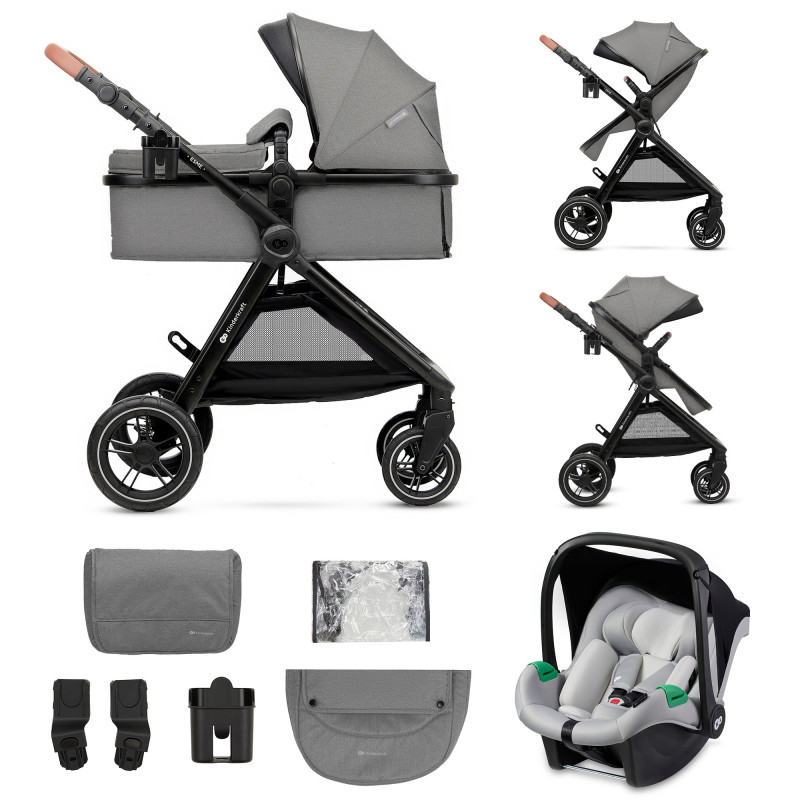 Універсальна коляска 3 в 1 Kinderkraft Esme Moonlight Grey KSESME00GRY3000