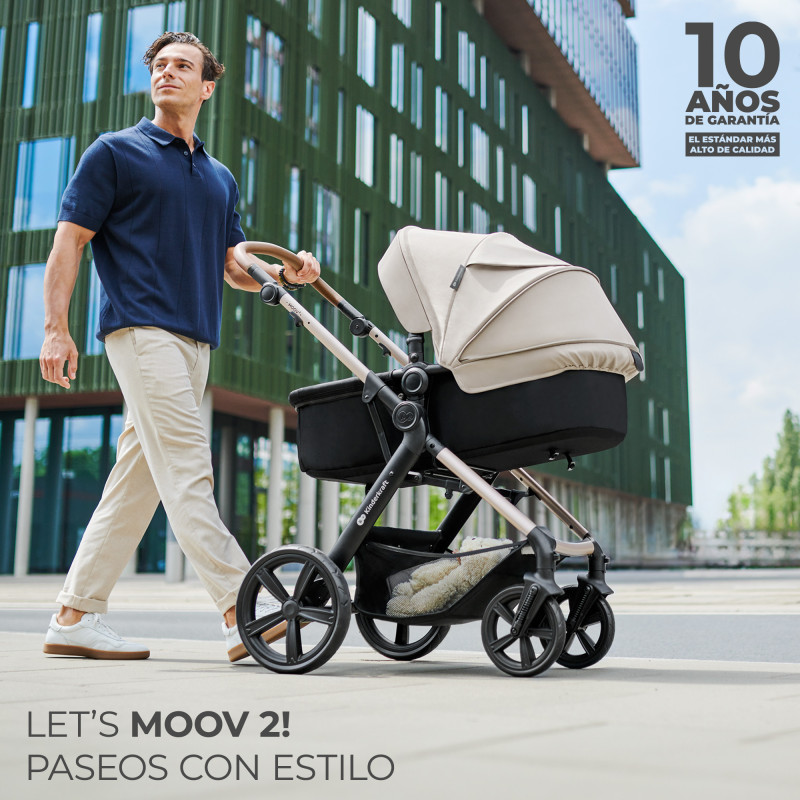 Універсальна коляска 3 в 1 Kinderkraft Moov 2 Air Light Gray KSMOOV02LGR3000