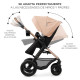 Універсальна коляска 3 в 1 Kinderkraft Moov 2 Air Sand Beige KSMOOV02BEG0000