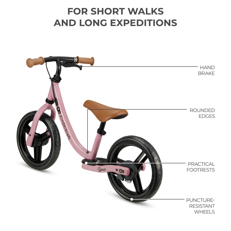 Біговел Kinderkraft Space Dark Pink KRSPAC23PNK0000