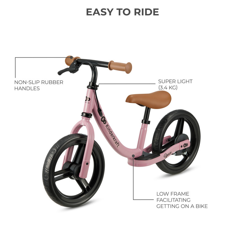 Біговел Kinderkraft Space Dark Pink KRSPAC23PNK0000