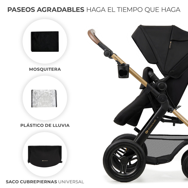 Універсальна коляска 3 в 1 Kinderkraft Moov 2 Air Pure Black KSMOOV02BLK0000