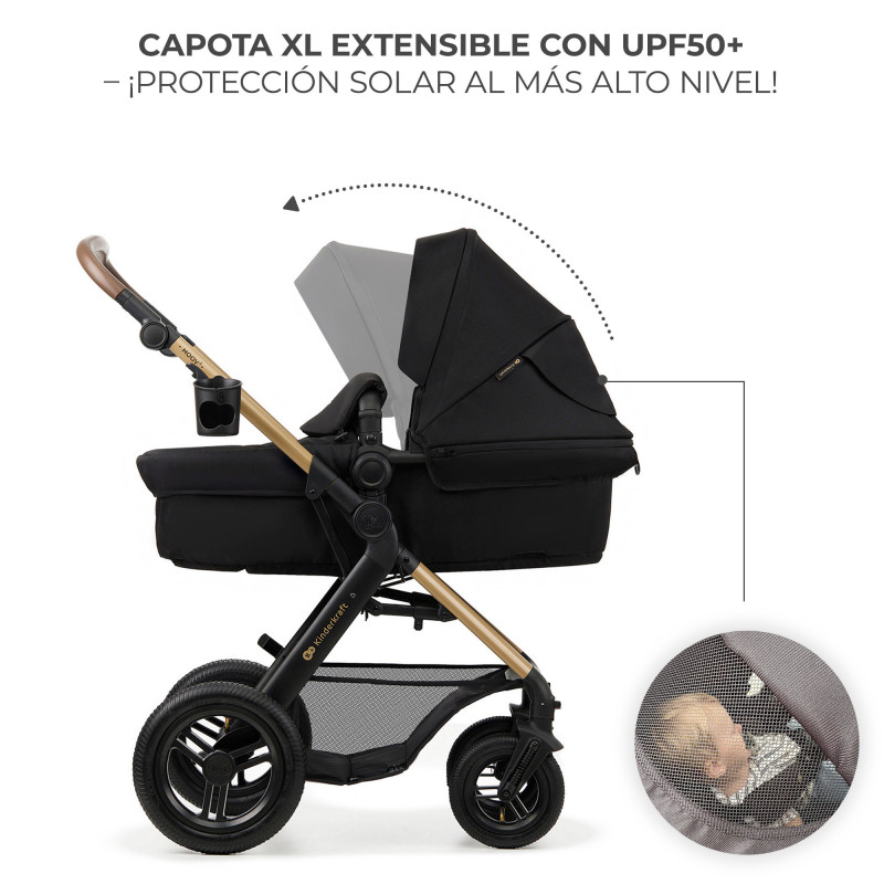 Універсальна коляска 3 в 1 Kinderkraft Moov 2 Air Pure Black KSMOOV02BLK0000