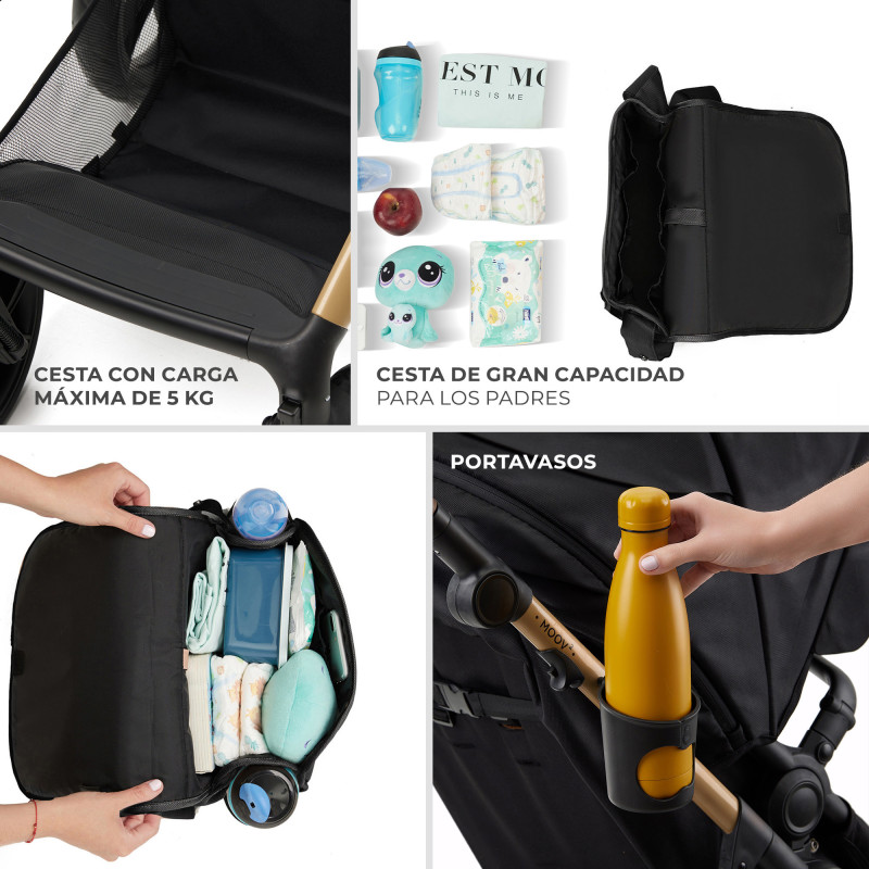Універсальна коляска 3 в 1 Kinderkraft Moov 2 Air Pure Black KSMOOV02BLK0000