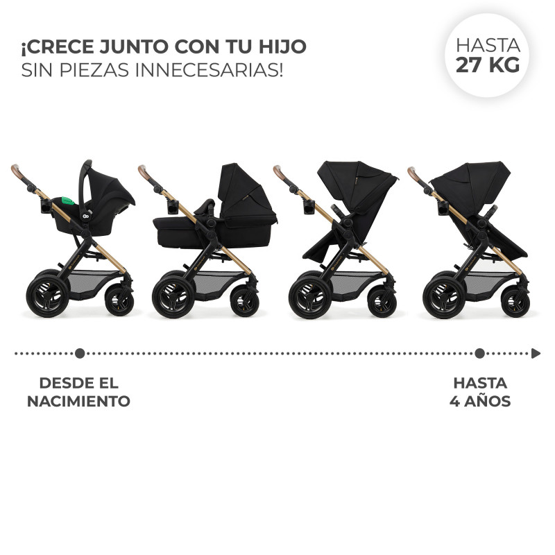 Універсальна коляска 3 в 1 Kinderkraft Moov 2 Air Pure Black KSMOOV02BLK0000