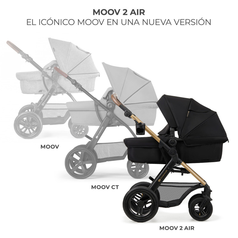 Універсальна коляска 3 в 1 Kinderkraft Moov 2 Air Pure Black KSMOOV02BLK0000