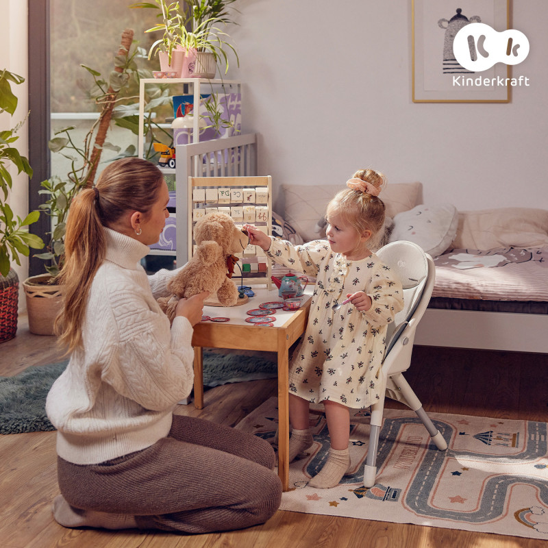 Стільчик для годування Kinderkraft Dinnly Grey KHDINN00LGR0000