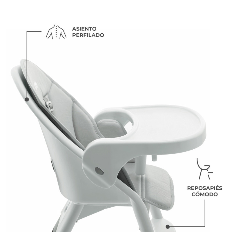 Стільчик для годування Kinderkraft Dinnly Grey KHDINN00LGR0000
