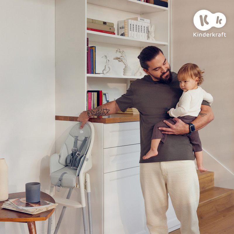 Стільчик для годування Kinderkraft Dinnly Grey KHDINN00LGR0000