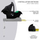Автокрісло-люлька Kinderkraft Mink Pro i-Size Black KCMINKPRBLK0000